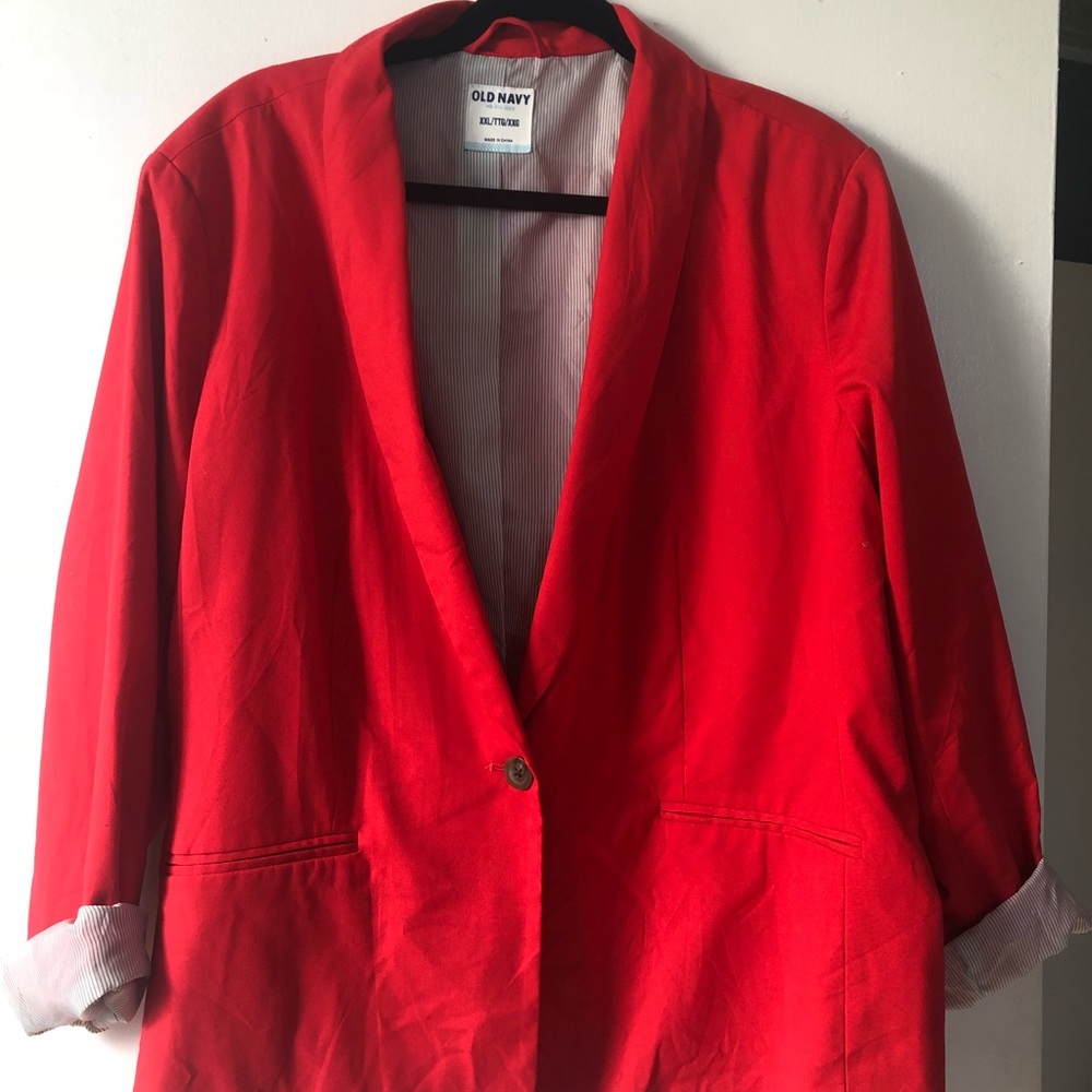 Old navy red blazer. Size 2x